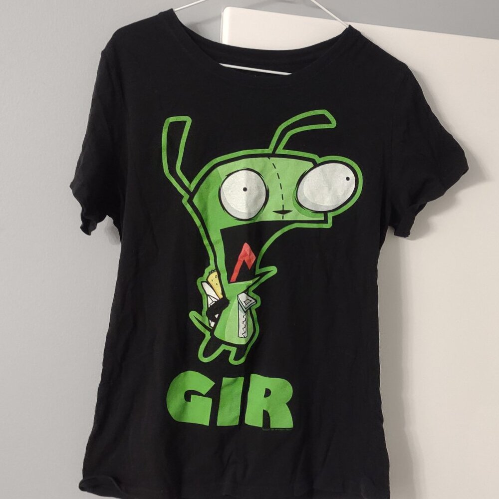 Invader Zim Double-Sided GIR Hot Topic T-Shirt 2011 Mighty Fine